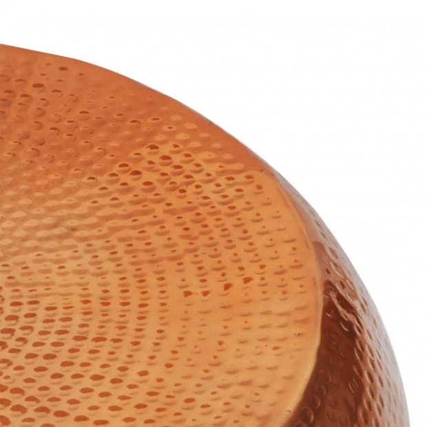 Hammered Aluminium Coffee Table Brass/copper Colour Image 3