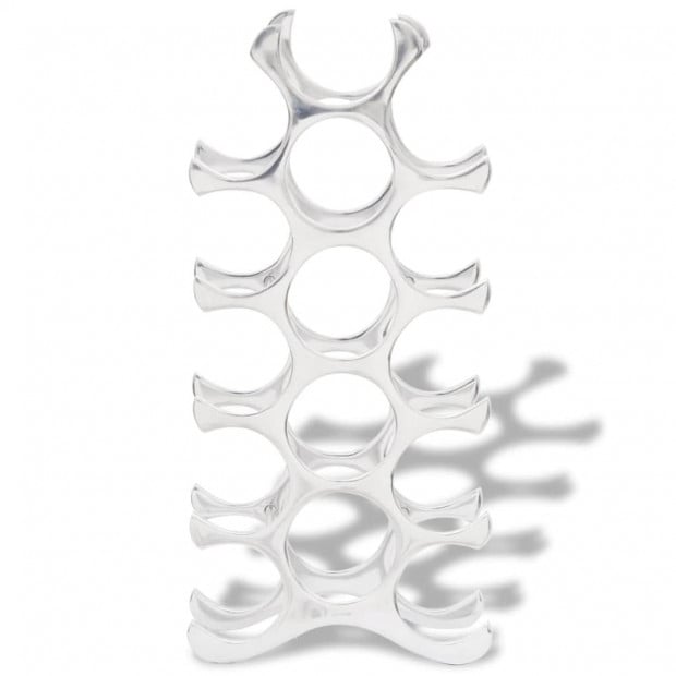 Wine Stand For 15 Bottles Silver Aluminium Image 3