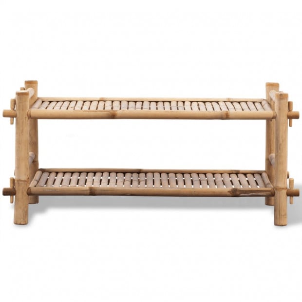 2-tier Bamboo Shoe Rack Image 2