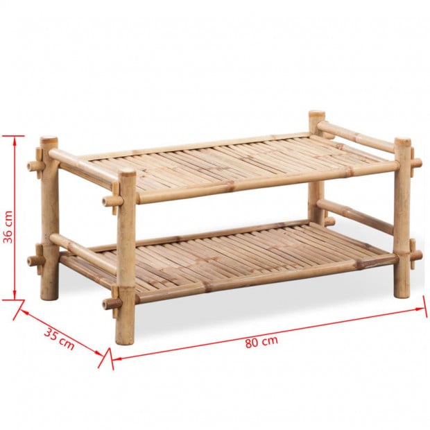 2-tier Bamboo Shoe Rack Image 5