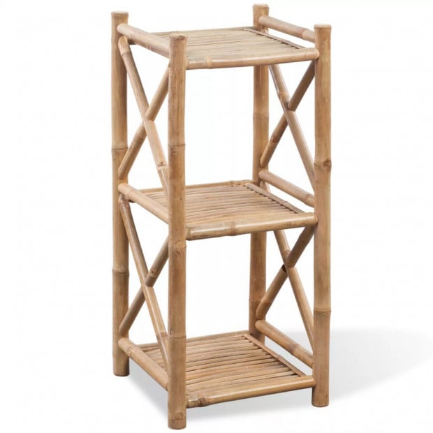 3-tier Square Bamboo Shelf