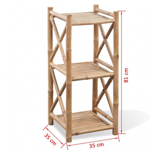 3-tier Square Bamboo Shelf Image 5