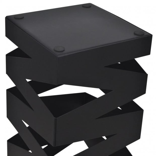 Black Square Umbrella Stand Storage Holder Walking Stick Steel 48.5 Cm Image 3