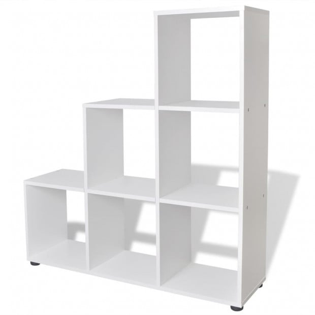 Staircase Bookcase/display Shelf 107 Cm White
