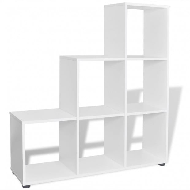Staircase Bookcase/display Shelf 107 Cm White Image 4