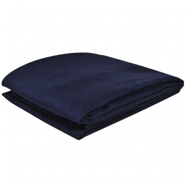 Micro-suede Couch Slipcover Navy Blue 270 X 350 Cm Image 2