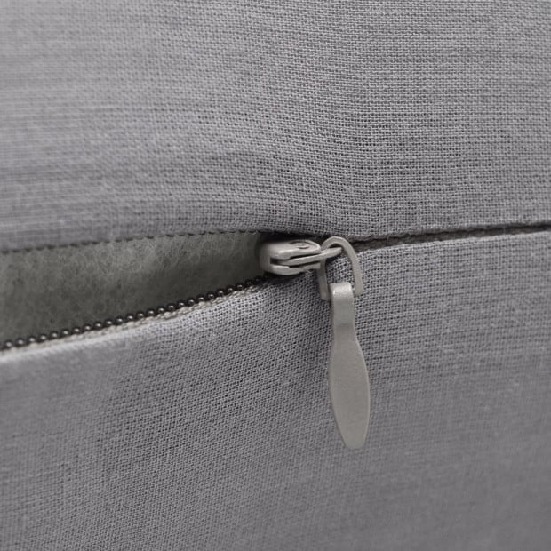 4 Grey Cushion Covers Cotton 50 X 50 Cm Image 2