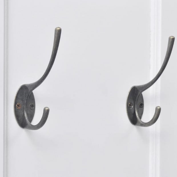 Coat Racks MDF Stand 2 Pcs White Image 3