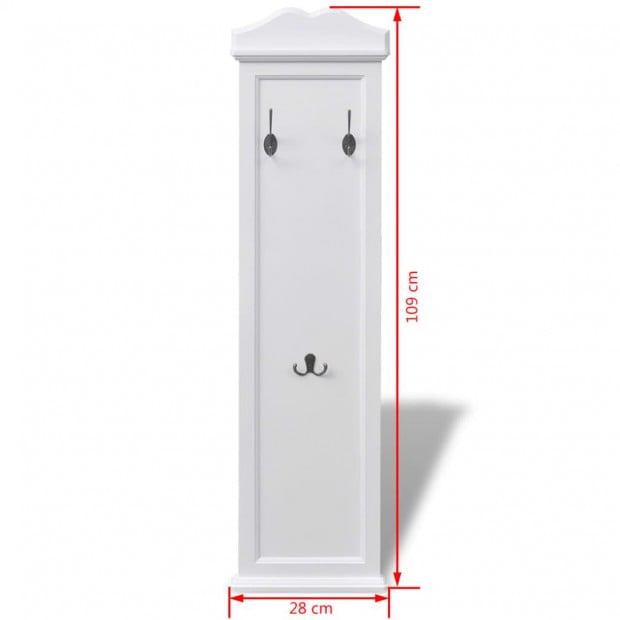 Coat Racks MDF Stand 2 Pcs White Image 7