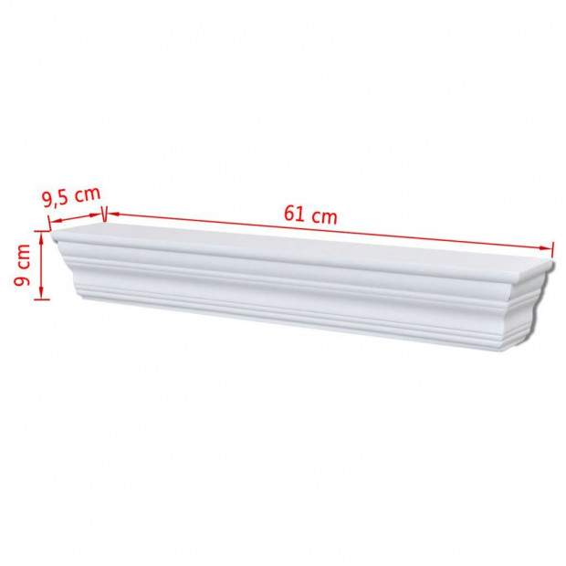 Wall Shelves 2 Pcs White Image 6