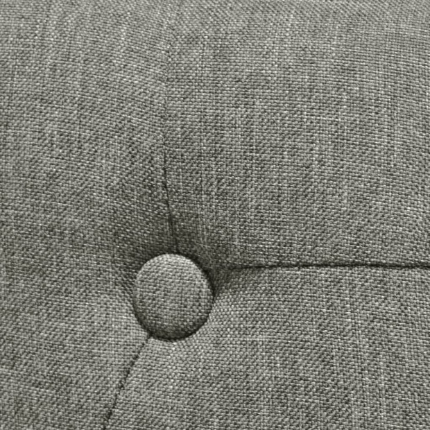 Dining Chairs 6 Pcs Grey Fabric Image 2