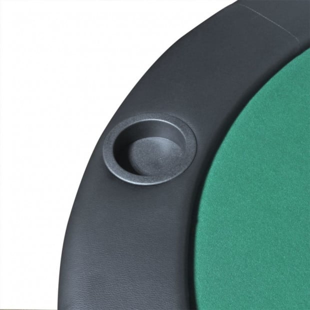 10-player Foldable Poker Tabletop Green Image 5