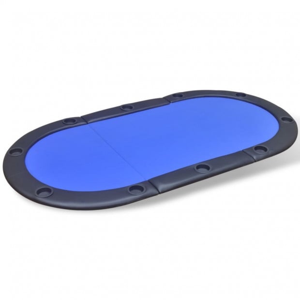 10-player Foldable Poker Tabletop Blue Image 2