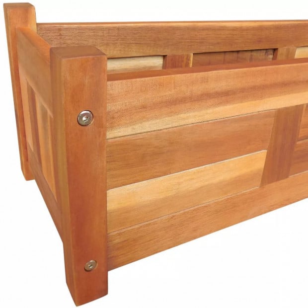 Garden Planter Acacia Wood 76x27.6x25 Cm Image 5