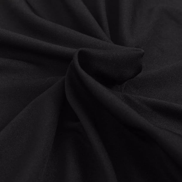 Stretch Couch Slipcover Black Polyester Jersey Image 2