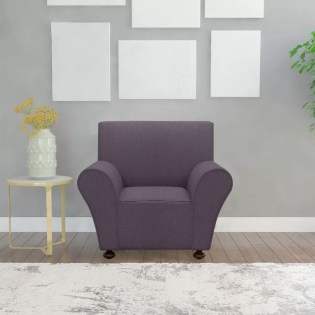 Stretch Couch Slipcover Anthracite Polyester Jersey Image 4