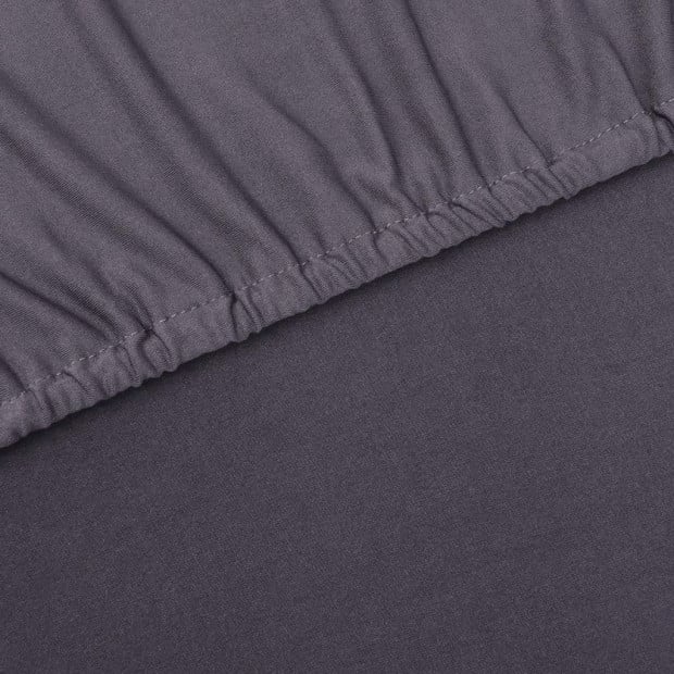 Stretch Couch Slipcover Anthracite Polyester Jersey Image 3