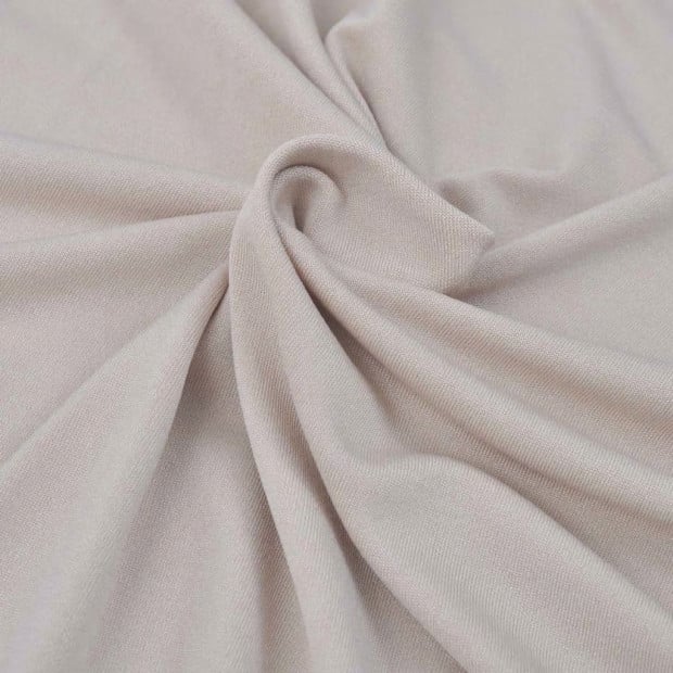 Stretch Couch Slipcover Beige Polyester Jersey Image 3
