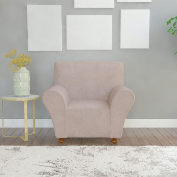 Stretch Couch Slipcover Beige Polyester Jersey Image 4