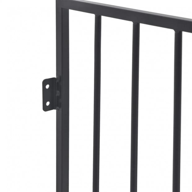 Pet Fireplace Fence Steel Black Image 4