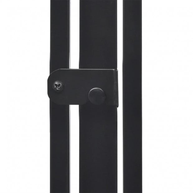 Pet Fireplace Fence Steel Black Image 5