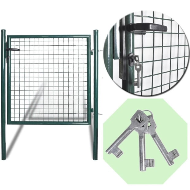 Single Door Fence Gate Powder-coated Steel Image 7