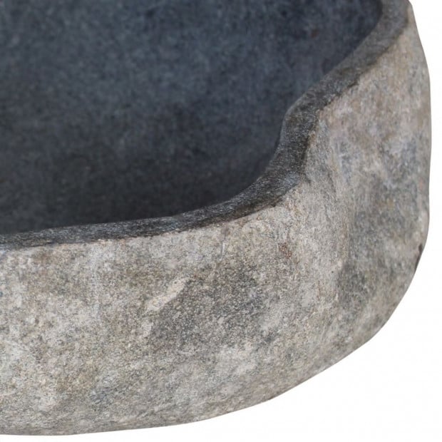 Oval-Shaped Basin River Stone Oval 38-45 Cm Image 4