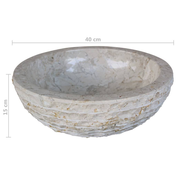 Basin Marble 40 Cm Cream Image 6