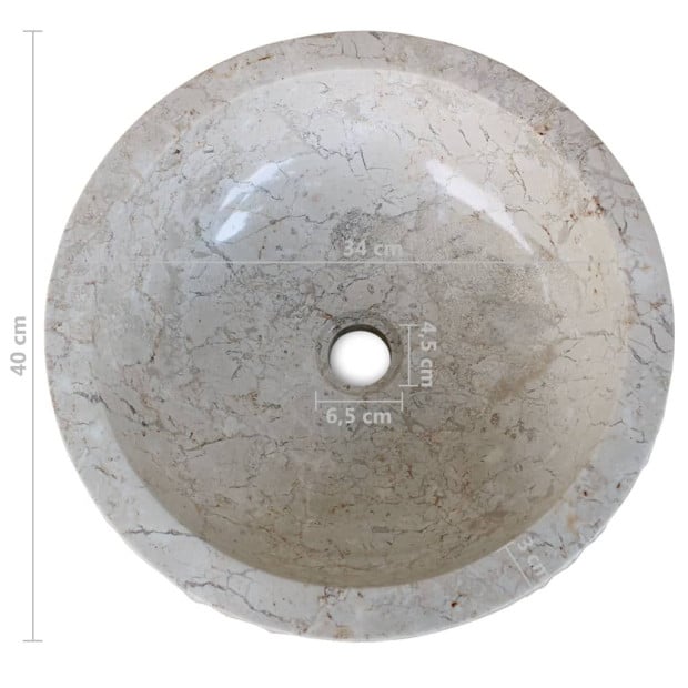 Basin Marble 40 Cm Cream Image 7