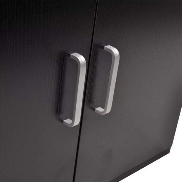 Nine Piece Bathroom Furniture And Basin Set Black Image 6