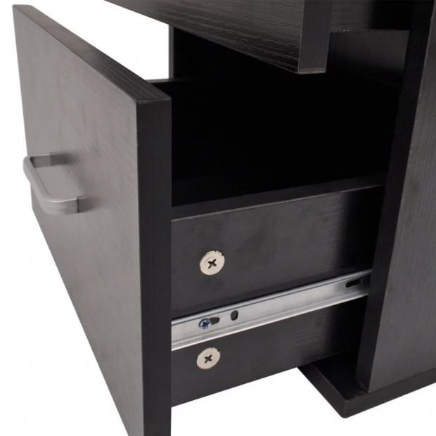 Nine Piece Bathroom Furniture And Basin Set Black Image 8
