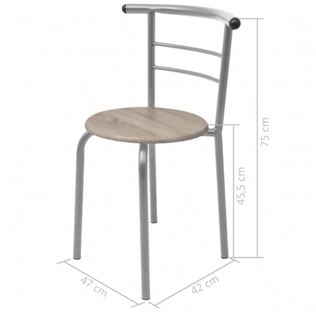 Breakfast Bar Set Mdf Image 9