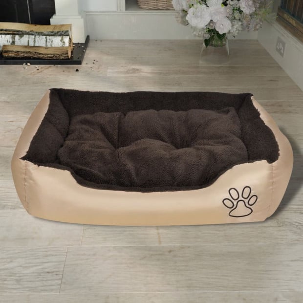 Dog Bed Beige And Brown Xxl Image 2