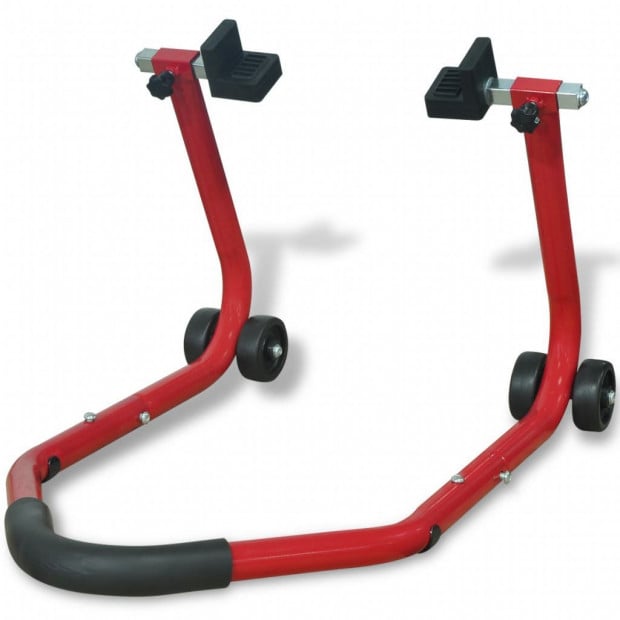 Motorcycle Rear Paddock Stand Red Image 3