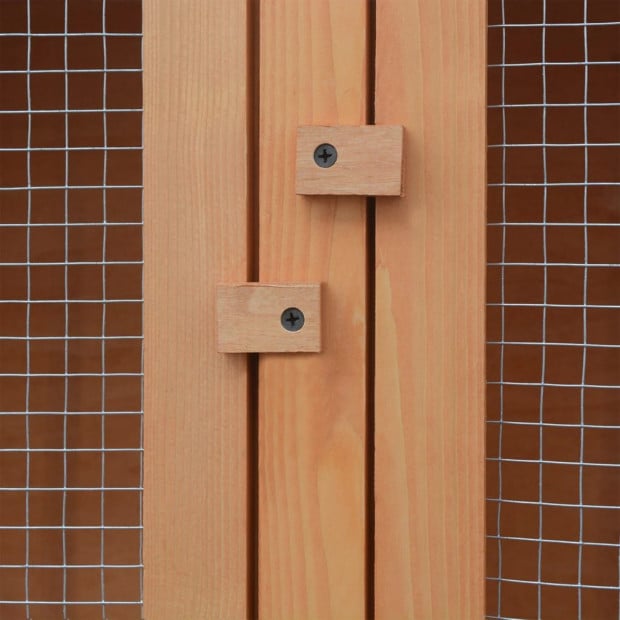 Animal Rabbit Cage 6 Rooms Wood Image 2