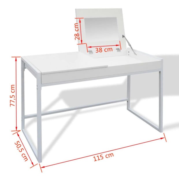 Vanity Table White Image 9