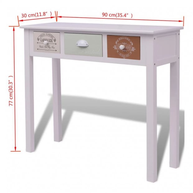 French Console Table Wood Image 6