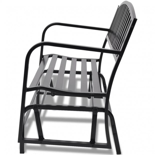 Swing Bench Black Steel Image 4