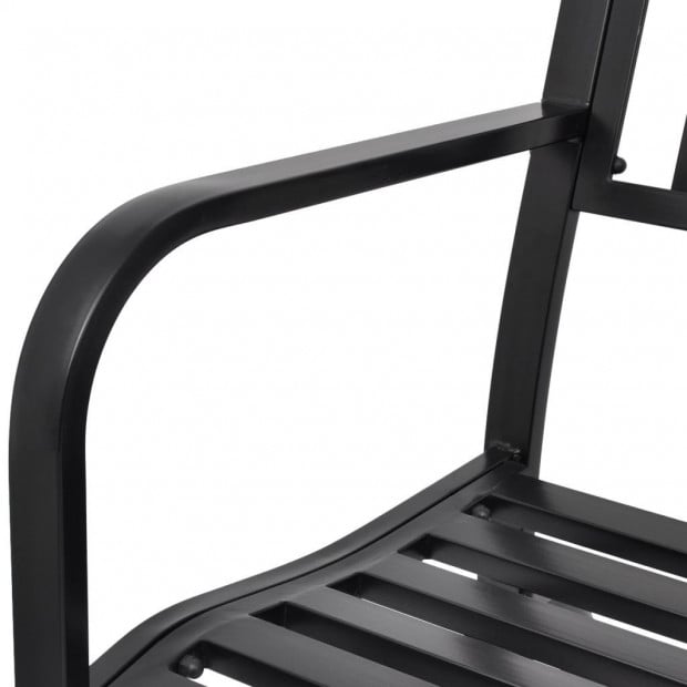 Swing Bench Black Steel Image 7