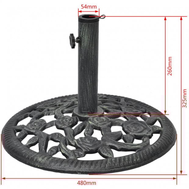 Umbrella Base Cast Iron 12 Kg 48 Cm Image 6