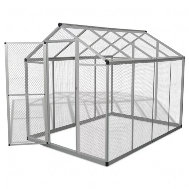 Outdoor Aviary Aluminium 178x242x192 Cm Image 3