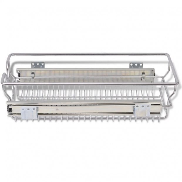 Pull-out Wire Baskets 2 Pcs Silver 300 Mm Image 5