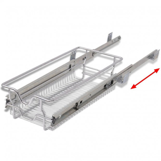 Pull-out Wire Baskets 2 Pcs Silver 300 Mm Image 6