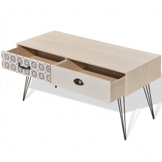 Tv Side Table 100x40x35 Cm Brown Image 4