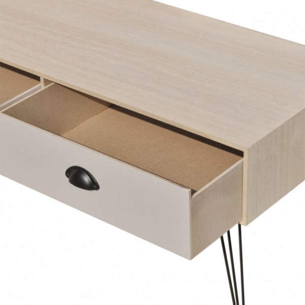 Tv Side Table 100x40x35 Cm Brown Image 5