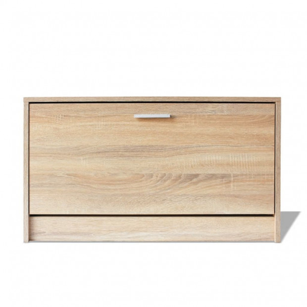 Shoe Storage Bench Oak 80x24x45 Cm Image 3