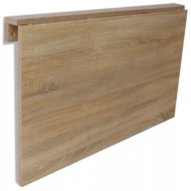 Folding Wall Table Oak 100x60 Cm Image 5