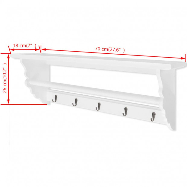 Coat Rack Mdf White Baroque Style Image 6