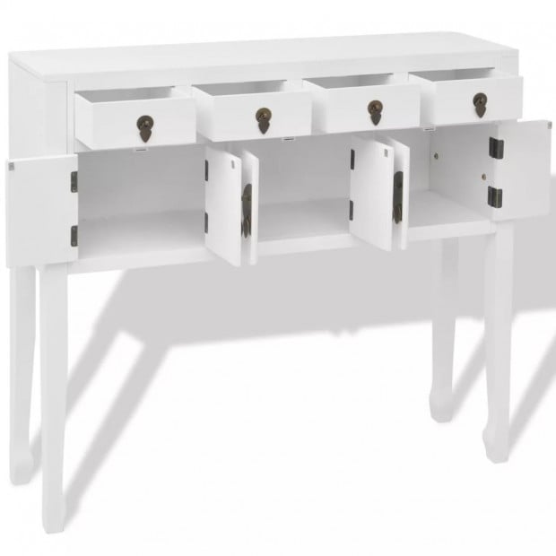Sideboard Chinese Style Solid Wood White Image 5