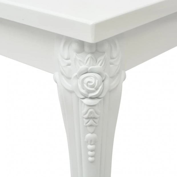 Coffee Table 115x65x42 Cm High Gloss White Image 4